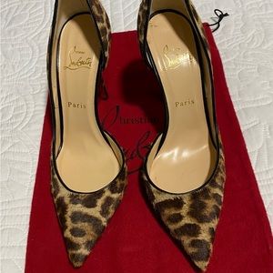Christian Louboutin leopard print pumps